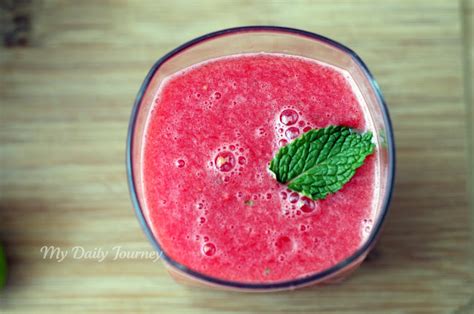 Agua Fresca De Sandía Con Menta ¿gustan