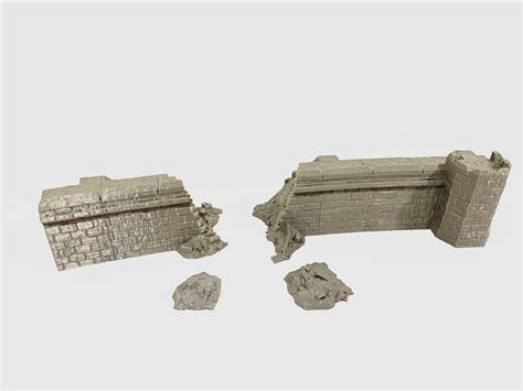 Helms Deep Inspired Deeping Wall Wargaming Terrain Mesbg Etsy