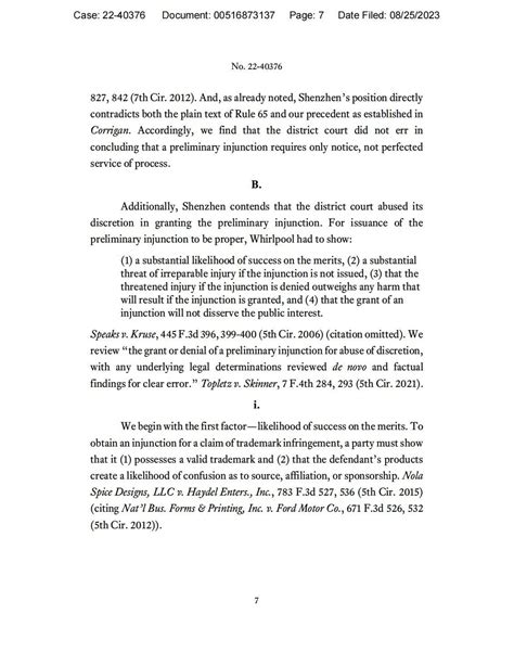 知产财经网 附判决┃驳回上诉！美法院维持惠而浦针对深圳二公司初步禁令