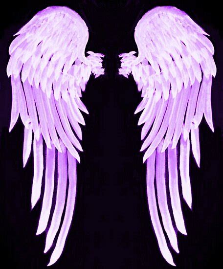 Purple Angel Wings Poster By Atlasartsn Redbubble