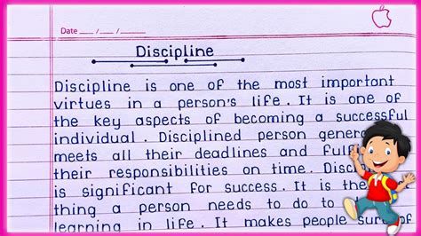 Discipline Essay In English Essay On Discipline In English