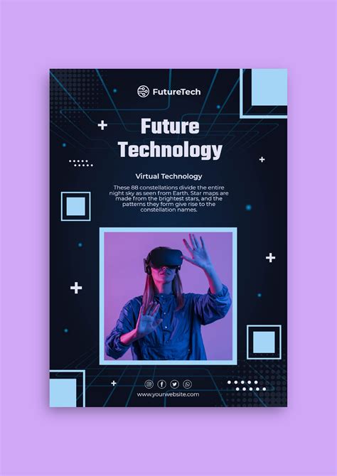 Design This Futuristic Gradient Virtual Future Technology Flyer