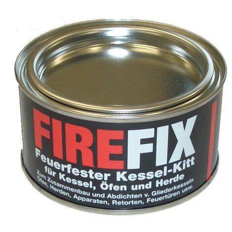 FireFix Kesselkitt feuerfest 500 g Kaminzubehör Dichtmasse Kaminkitt