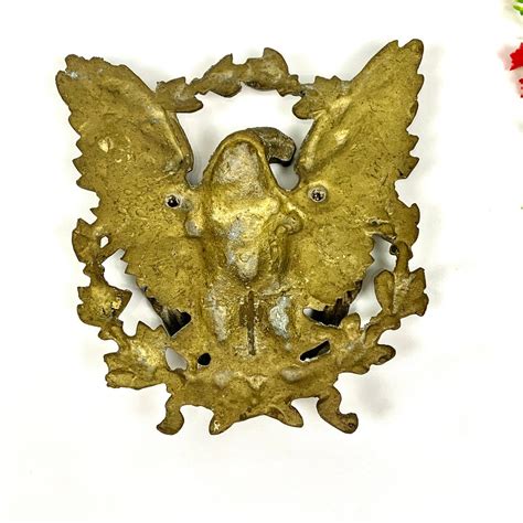 Beautiful Vintage Solid Brass American Eagle Door Knocker Etsy