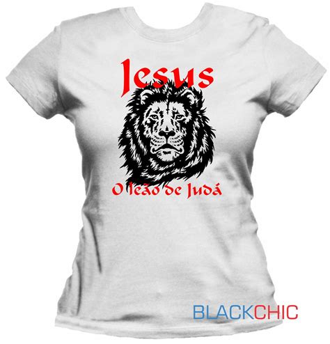 Camiseta Camisa Feminina Leão de Judá Evangélica Gospel Fé no Elo7