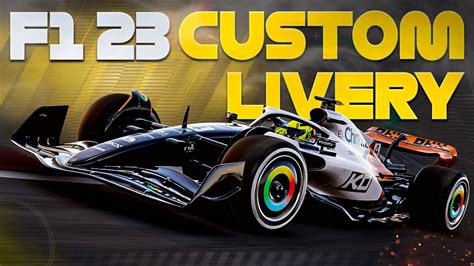 F1 23 CUSTOM MY TEAM LIVERY TUTORIAL YouTube