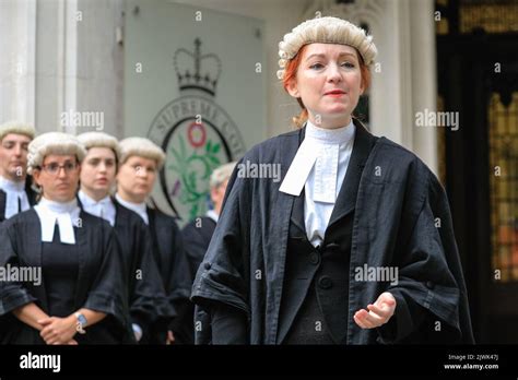 London Uk 06th Sep 2022 Barrister Natalie Csengeri Makes A