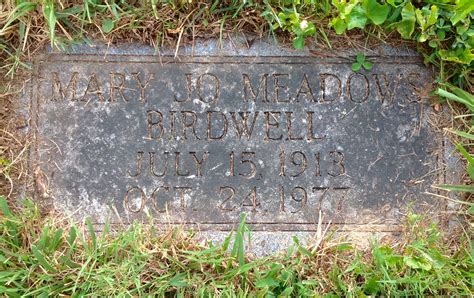 Mary Jo Meadows Birdwell M Morial Find A Grave