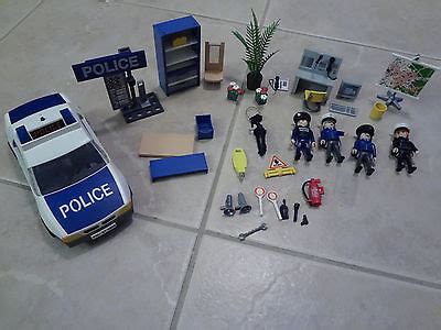 Playmobil Police Car With Flashing Lights Police Headquarter