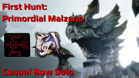 Primordial Malzeno First Hunt Casual Bow Solo M Youtube