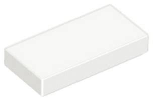 Lego White Tile 2 X 2 With Groove 306801