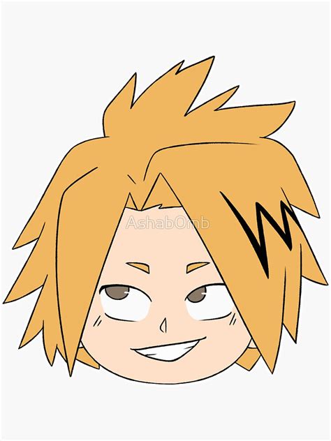 Denki Kaminari Bnha Sticker For Sale By Ashab Mb Redbubble