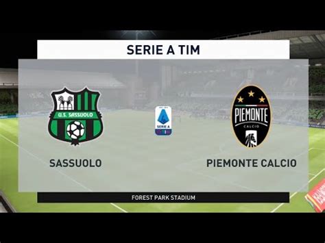 FIFA 20 Sassuolo Vs Juventus Serie A Matchday 33 YouTube