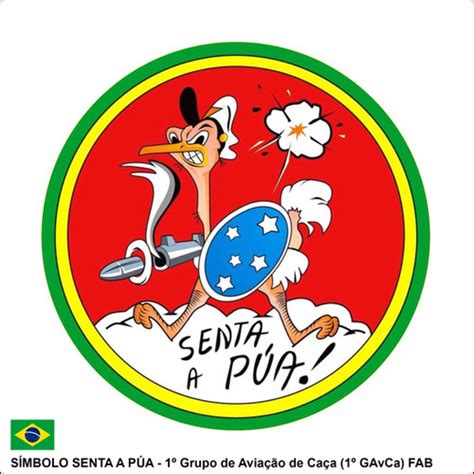 Adesivo do 1º Grupo de Aviação de Caça FAB LGNumismatica