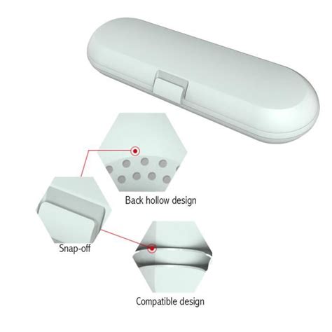 Shipenophy Étui de voyage pour brosse à dents électrique Têtes de