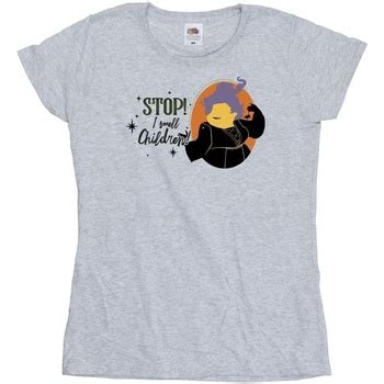 Disney Hocus Pocus Stop Mary Gris Textil Camisetas Manga Larga Mujer