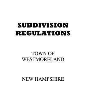 Fillable Online Subdivision Regulations Westmoreland Fax Email Print