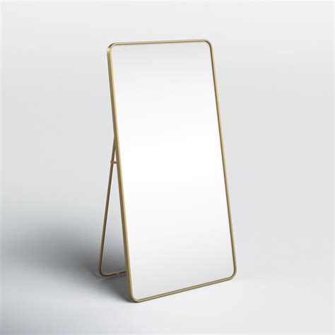 Sabine Metal Rounded Rectangle Floor Mirror Joss Main