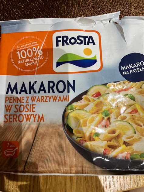 FRoSTA Makaron Penne Z Warzywami W Sosie Serowym 450 G Kalorie KJ I