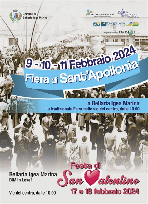 FIERA DI SANT APOLLONIA a BELLARIA IGEA MARINA 2024 Festività e