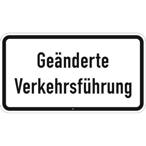 Verkehrszeichen Zs Ge Nderte Verkehrsf Hrung Baustellenshop