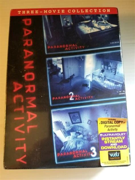 Paranormal Activity Trilogy T Set Dvd 2012 3 Disc Set For Sale