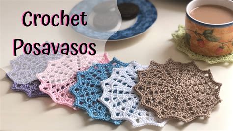 Como Tejer Posavasos Paso A Paso Ganchillo Crochet Coasters DIY