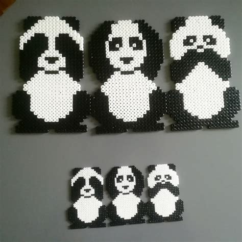 Animals Its Pandas Love Like Perler Bead Art Hama Beads Design