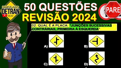 AS 50 Questões MAIS COBRADAS na Prova TEÓRICA do DETRAN 2024 YouTube