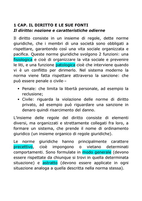 Lenti Il Diritto E Le Sue Fonti 1 CAP IL DIRITTO E LE SUE FONTI Il