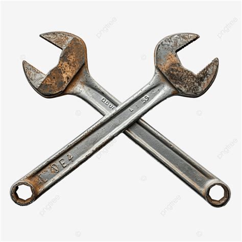 Wrench Keys Tools Crossed Wrench Keys Technical Png Transparent