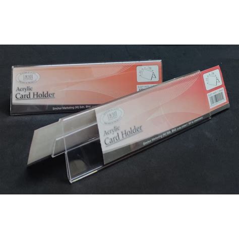 Acrylic Card Holder A Shape Double Side Clear Acrylic Sign