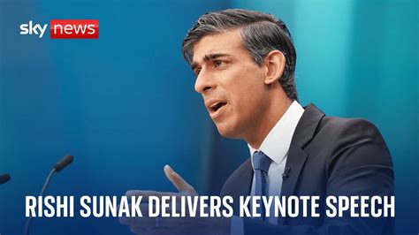 Watch Live Prime Minister Rishi Sunak Delivers Speech At Global