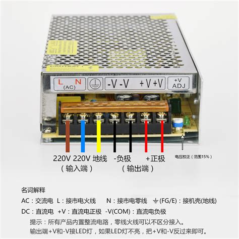 Led开关电源24v 5a 120w灯条灯带监控灯箱变压器dc直流电源120w 虎窝淘