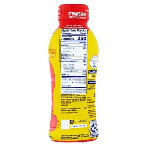 nesquik strawberry milk nutrition facts - ping-mihok