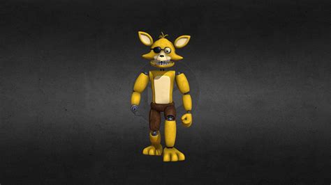 Unwithered Spring Foxy Walking Animation 3d Model By Glitch5970