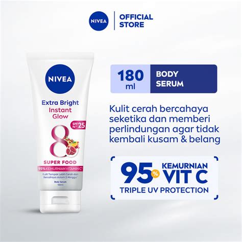 Jual Nivea Body Serum Extra Bright Instant Glow Spf Ml