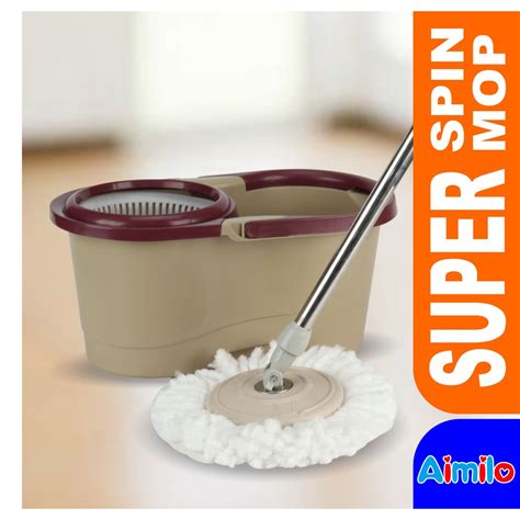 Jual Alat Pel Lantai Mop Dengan Rol Praktis Kain Pel Putar Spin Mop L