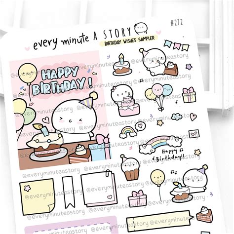 Birthday wishes stickers – Every Minute A Story