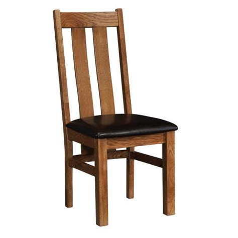 Edinburgh Rustic Oak Curved Back Dining Chair Oak Furniture Uk