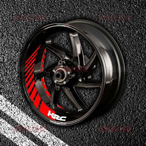 HONDA HRC Stripes Sticker Set For Rims MXG ONE Best Moto Decals