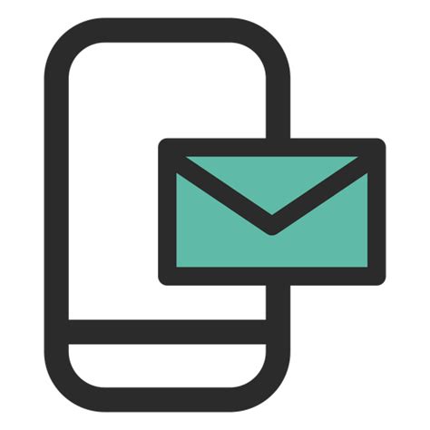 Dise O Png Y Svg De Icono De Contacto De Correo De Smartphone Para