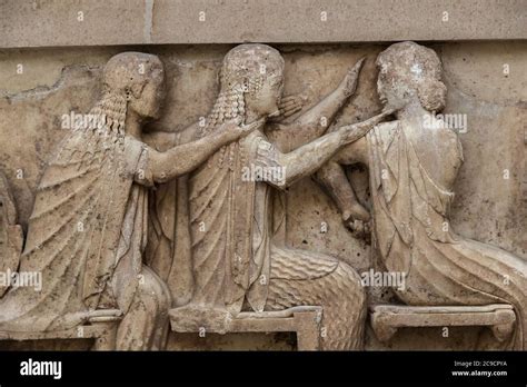 Ancient Greek Ornament In Delphi Museum In Greece Stock Photo Alamy