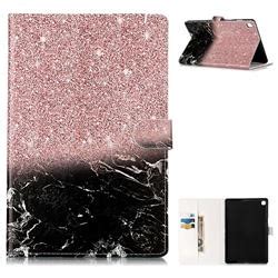 Glittering Rose Gold Folio Flip Stand Pu Leather Wallet Case For