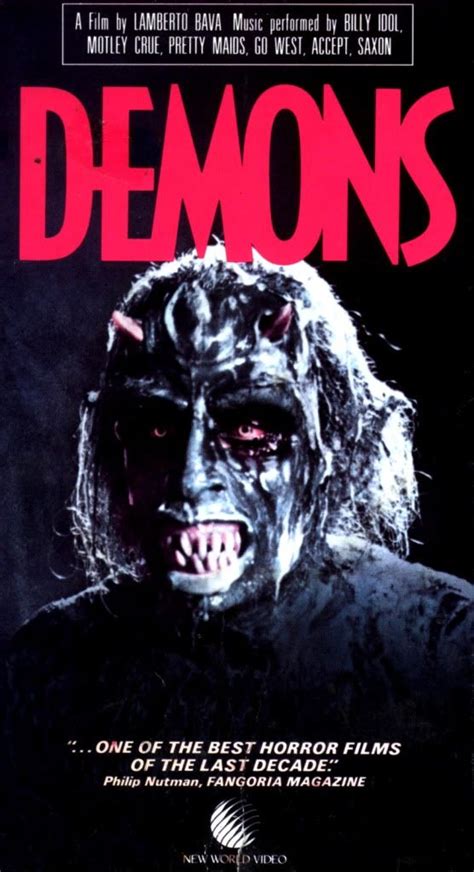 Demons 1985 Directed By Lamberto Bava Son Of Italian Horror Maestro