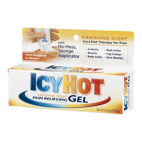 Icy Hot Pain Relieving Gel Vanishing Scent Extra Strength Formula Oz