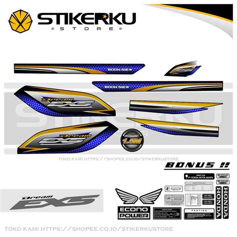 Jual Striping Stock Decal Sticker Stiker Variasi Honda Astrea Prima Exs