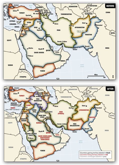 Redrawing Borders Of The Middle East The Cyber Daily