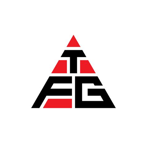 TFG triangle letter logo design with triangle shape. TFG triangle logo ...