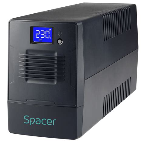 UPS Spacer Line Interactive Cu Management LCD 800VA 480W AVR 2 X